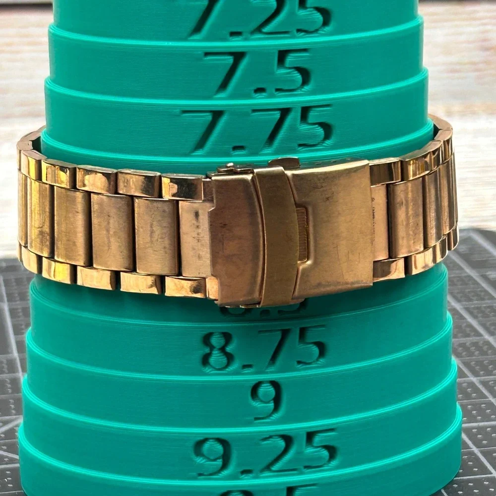 Sky Marine Digital‎ Watch Gold Tone Stainless Steel Tested Working
